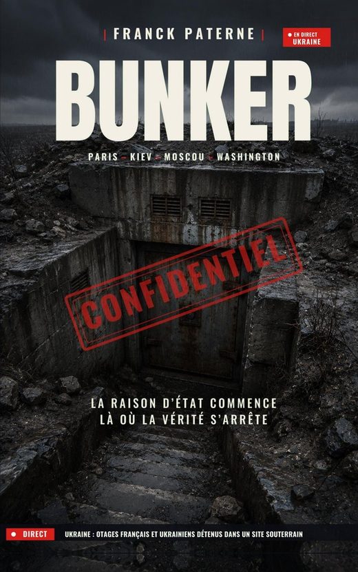 Couverture de BUNKER, roman de Franck Paterne